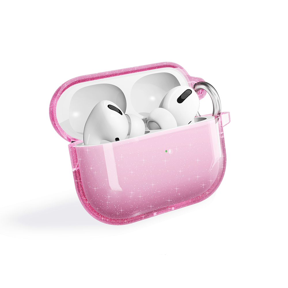 Apple Airpods Pro 2 Zore Allstar Airbag 32 Parlayan Simli Saydam Renkli Kılıf Şeffaf