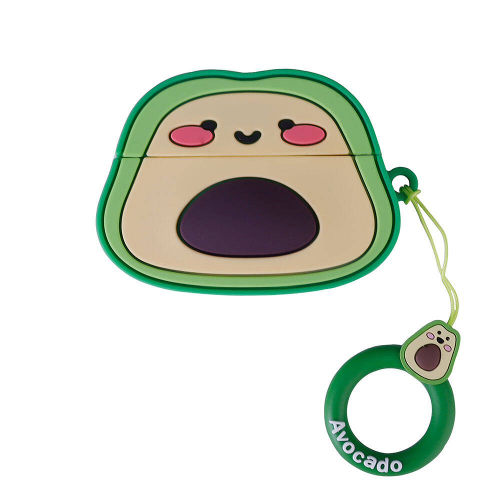 Apple Airpods Pro 2 Zore TPU Kabartma Figürlü İpli Airbag 37 Silikon Kılıf NO33