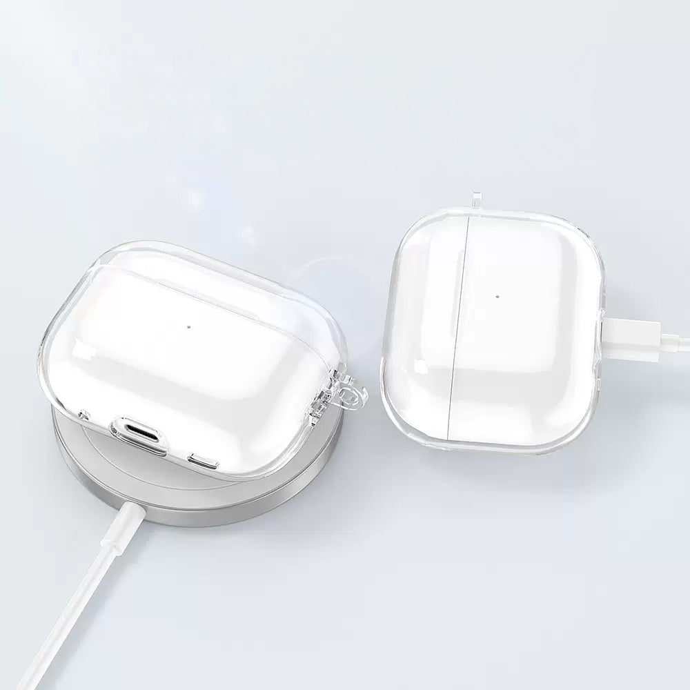 Apple Airpods Pro 3 Kılıf Şeffaf Kristal Silikon Zore Airbag 14 Kılıf Şeffaf