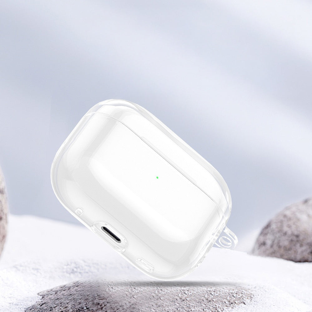 Apple Airpods Pro 3 Kılıf Şeffaf Kristal Silikon Zore Airbag 14 Kılıf Şeffaf