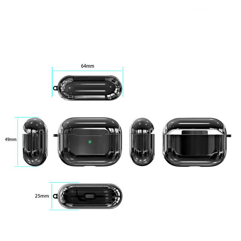 Apple Airpods Pro Kılıf Zore Airbag 06 Silikon Siyah