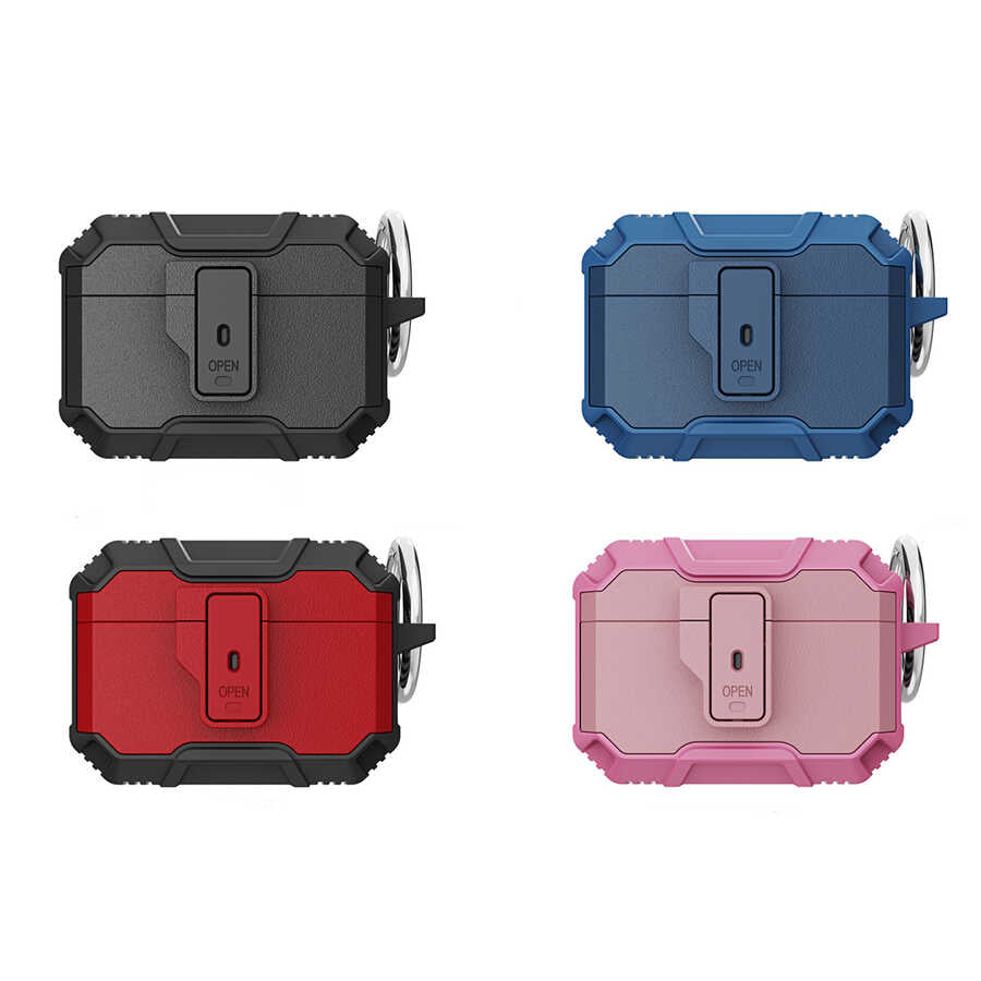 Apple Airpods Pro Kılıf Zore Airbag 27 Silikon Lacivert