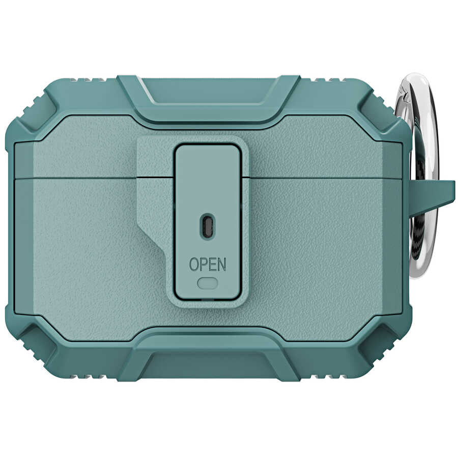 Apple Airpods Pro Kılıf Zore Airbag 27 Silikon Yeşil