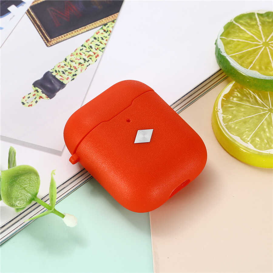 Apple Airpods Zore Airbag 19 Kılıf Turuncu