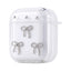 Apple Airpods Zore Airbag 44 Airbag Tasarımlı Simli Şeffaf Kutup Kılıf Fiyonk