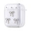 Apple Airpods Zore Airbag 44 Airbag Tasarımlı Simli Şeffaf Kutup Kılıf