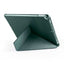 Apple iPad 10.2 2021 (9.Nesil) Kılıf Zore Tri Folding Kalem Bölmeli Standlı Kılıf Gri