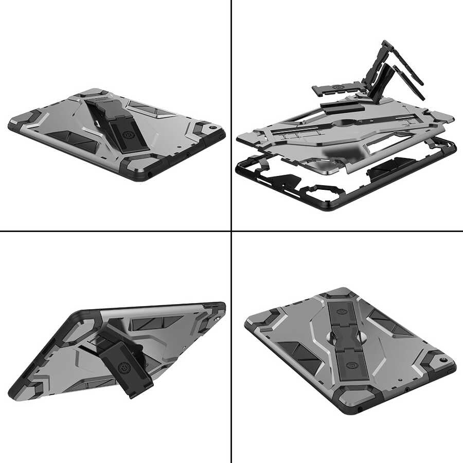 Apple iPad 10.2 2021 (9.Nesil) Zore Defens Tablet Silikon Siyah