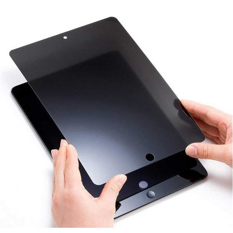 Apple iPad 10.2 2021 (9.Nesil) Zore Tablet Privacy Temperli Cam Ekran Koruyucu Siyah