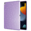 Apple iPad 10.2 (8th Generation) Glittery Shiny Zore Tablet Cotton Case Silver