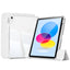 Apple iPad 10.9 2022 (10.Nesil) Kılıf Magnetik Ayrılabilen Airbagli Zore Sliding Tablet Kılıfı Gri
