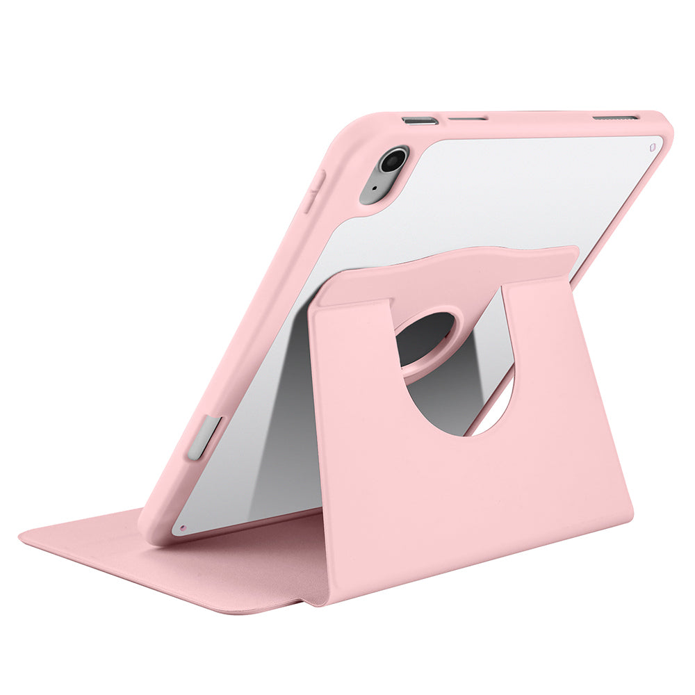 Apple iPad 10.9 2022 (10.Nesil) Kılıf Zore Termik Kalem Bölmeli Dönebilen Standlı Kılıf Lila