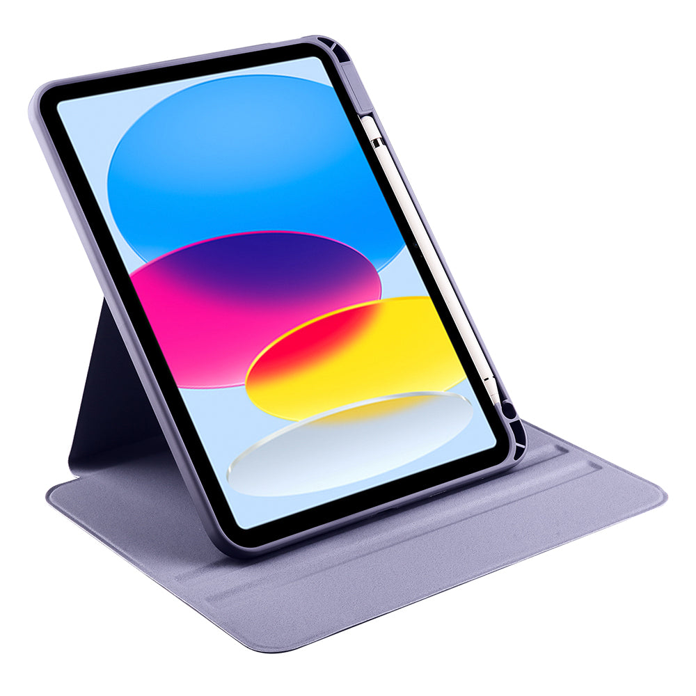 Apple iPad 10.9 2022 (10.Nesil) Kılıf Zore Termik Kalem Bölmeli Dönebilen Standlı Kılıf Koyu Yeşil