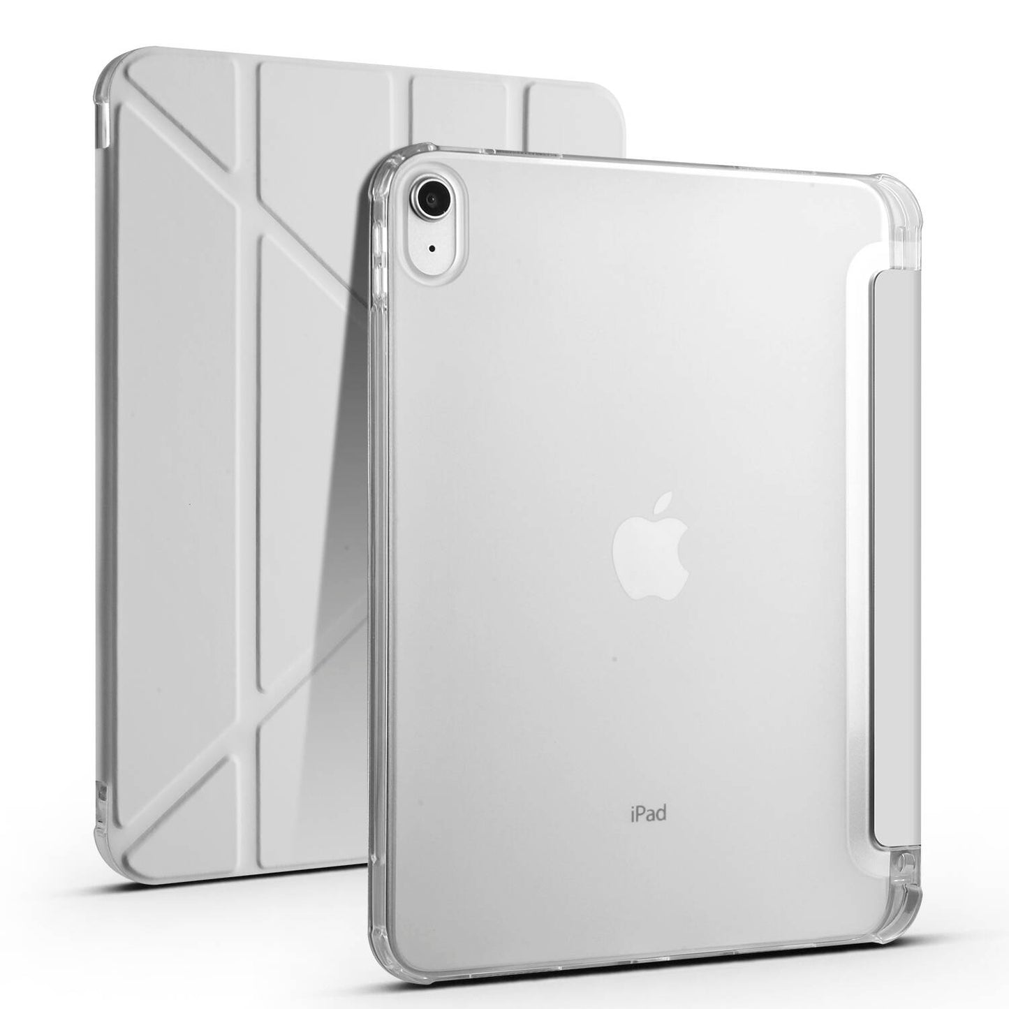 Apple iPad 10.9 2022 (10.Nesil) Kılıf Zore Tri Folding Kalem Bölmeli Standlı Kılıf Koyu Yeşil