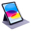 Apple iPad 11.Nesil 2025 Kılıf Zore Termik Kalem Bölmeli Dönebilen Standlı Kılıf Lila