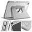 Apple iPad 11.Nesil 2025 Kılıf Zore Termik Kalem Bölmeli Dönebilen Standlı Kılıf Lavendery Gray