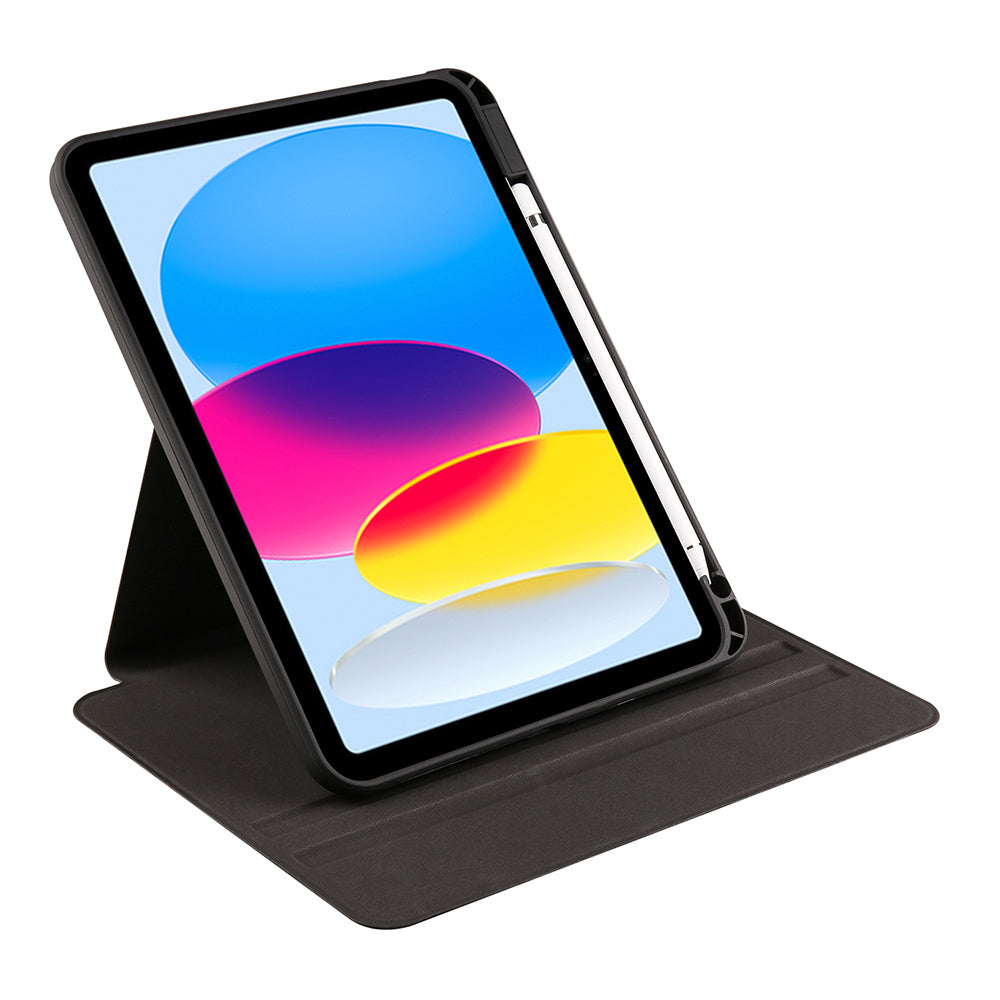 Apple iPad 11.Nesil 2025 Kılıf Zore Termik Kalem Bölmeli Dönebilen Standlı Kılıf Koyu Yeşil