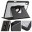Apple iPad 11.Nesil 2025 Kılıf Zore Termik Kalem Bölmeli Dönebilen Standlı Kılıf Lavendery Gray