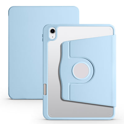 Apple iPad 11.Nesil 2025 Kılıf Zore Termik Kalem Bölmeli Dönebilen Standlı Kılıf Lavendery Gray
