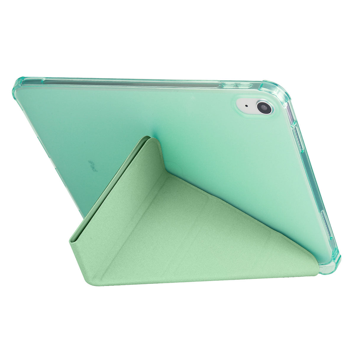 Apple iPad 11.Nesil 2025 Kılıf Zore Tri Folding Kalem Bölmeli Standlı Kılıf Rose Gold