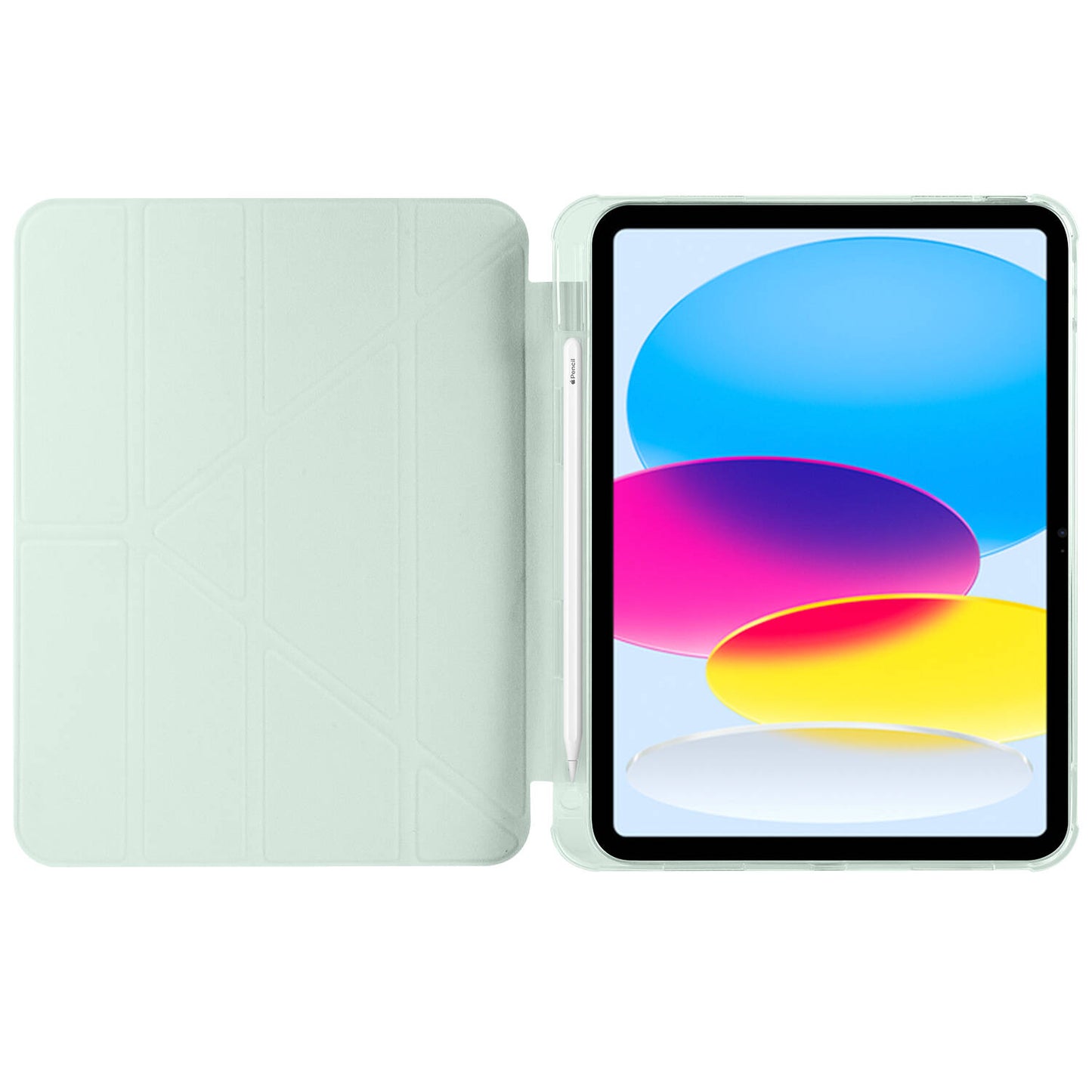 Apple iPad 11.Nesil 2025 Kılıf Zore Tri Folding Kalem Bölmeli Standlı Kılıf Mavi