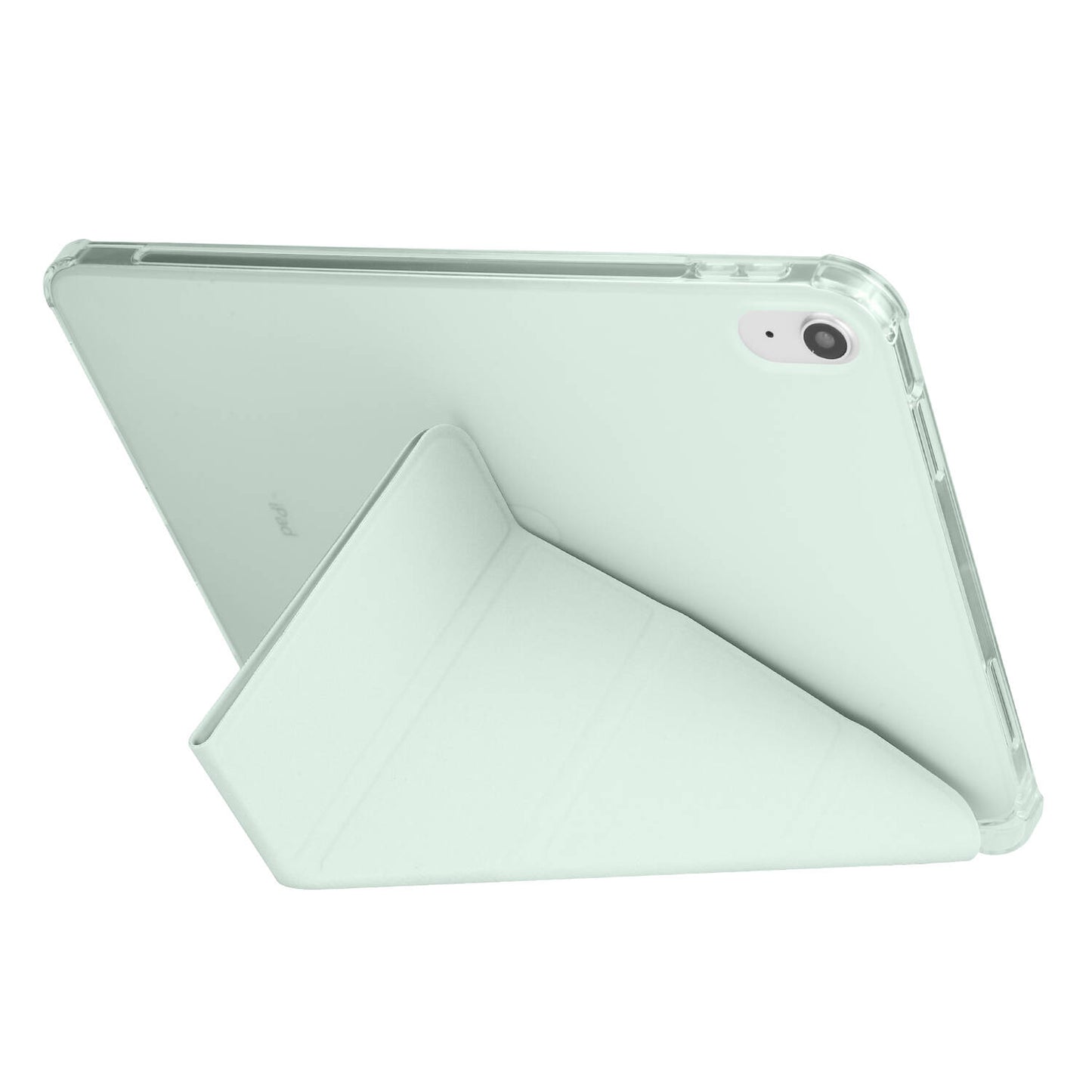 Apple iPad 11.Nesil 2025 Kılıf Zore Tri Folding Kalem Bölmeli Standlı Kılıf Rose Gold