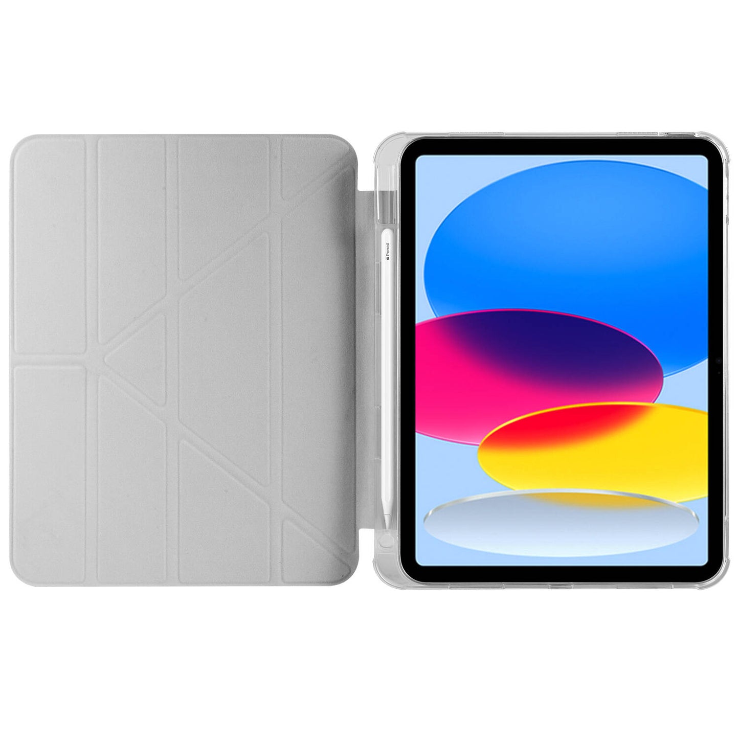 Apple iPad 11.Nesil 2025 Kılıf Zore Tri Folding Kalem Bölmeli Standlı Kılıf Mavi