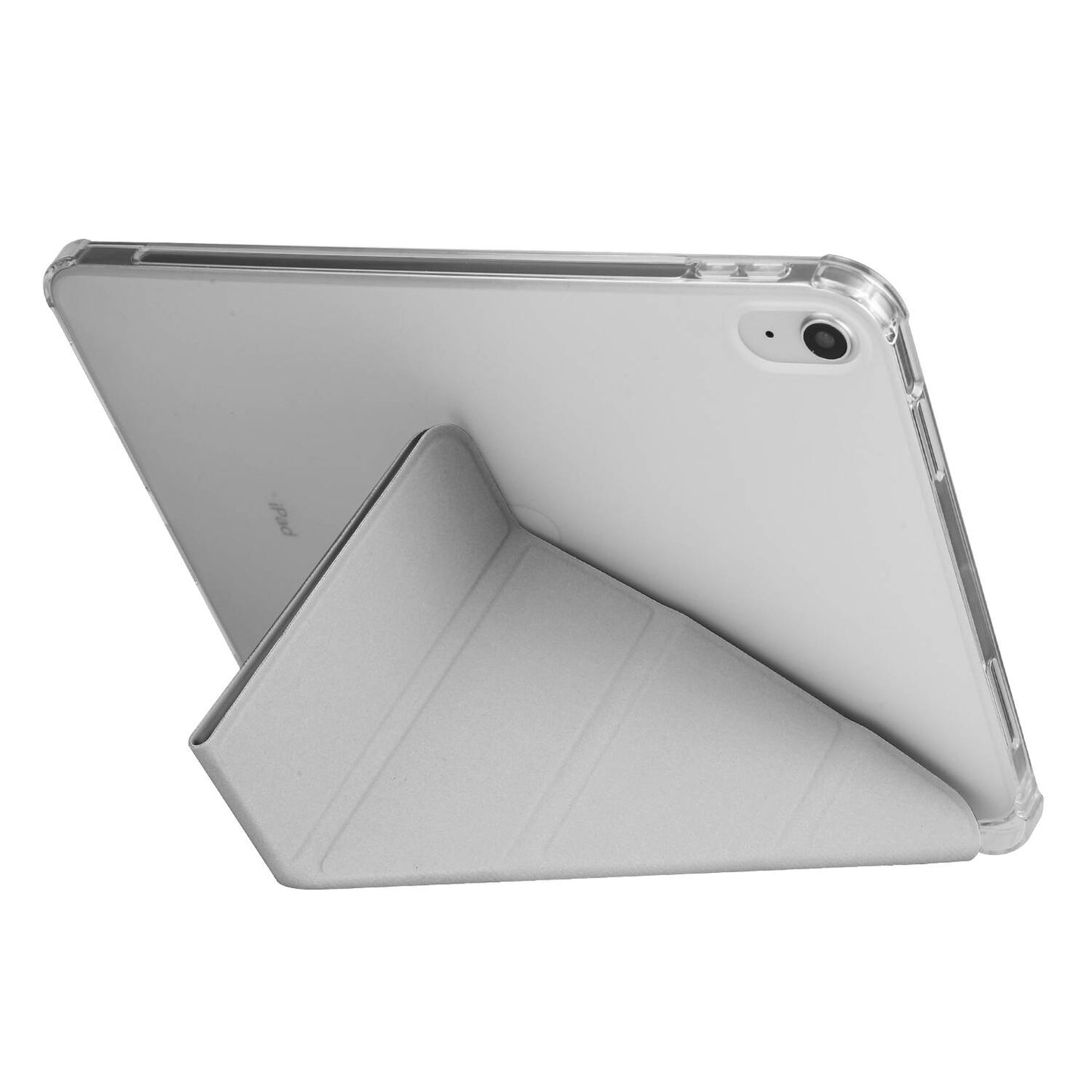 Apple iPad 11.Nesil 2025 Kılıf Zore Tri Folding Kalem Bölmeli Standlı Kılıf Rose Gold