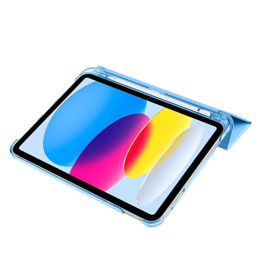 Apple iPad 11.Nesil 2025 Zore Smart Cover Kalem Bölmeli Standlı 1-1 Kılıf Siyah