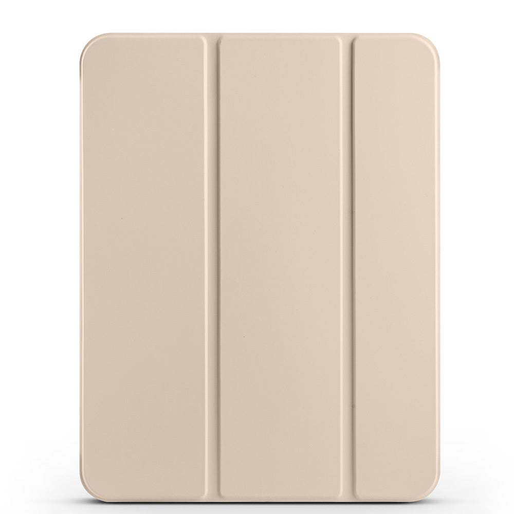 Apple iPad 11.Nesil 2025 Zore Smart Cover Kalem Bölmeli Standlı 1-1 Kılıf Gold