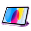 Apple iPad 11.Nesil 2025 Zore Smart Cover Kalem Bölmeli Standlı 1-1 Kılıf Mor