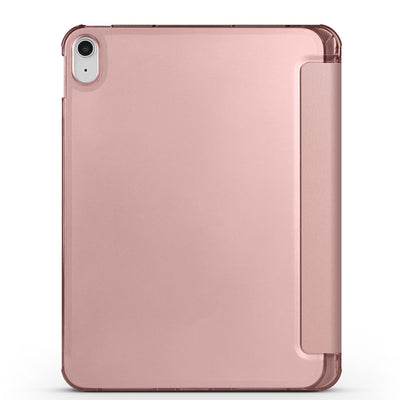 Apple iPad 11.Nesil 2025 Zore Smart Cover Kalem Bölmeli Standlı 1-1 Kılıf Gold