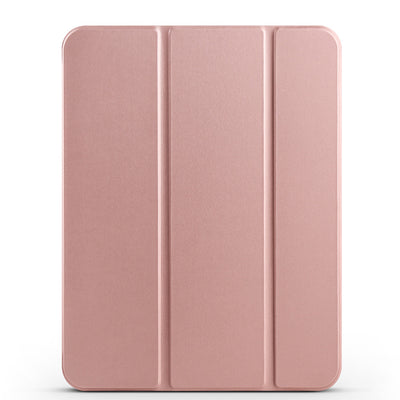 Apple iPad 11.Nesil 2025 Zore Smart Cover Kalem Bölmeli Standlı 1-1 Kılıf Rose Gold