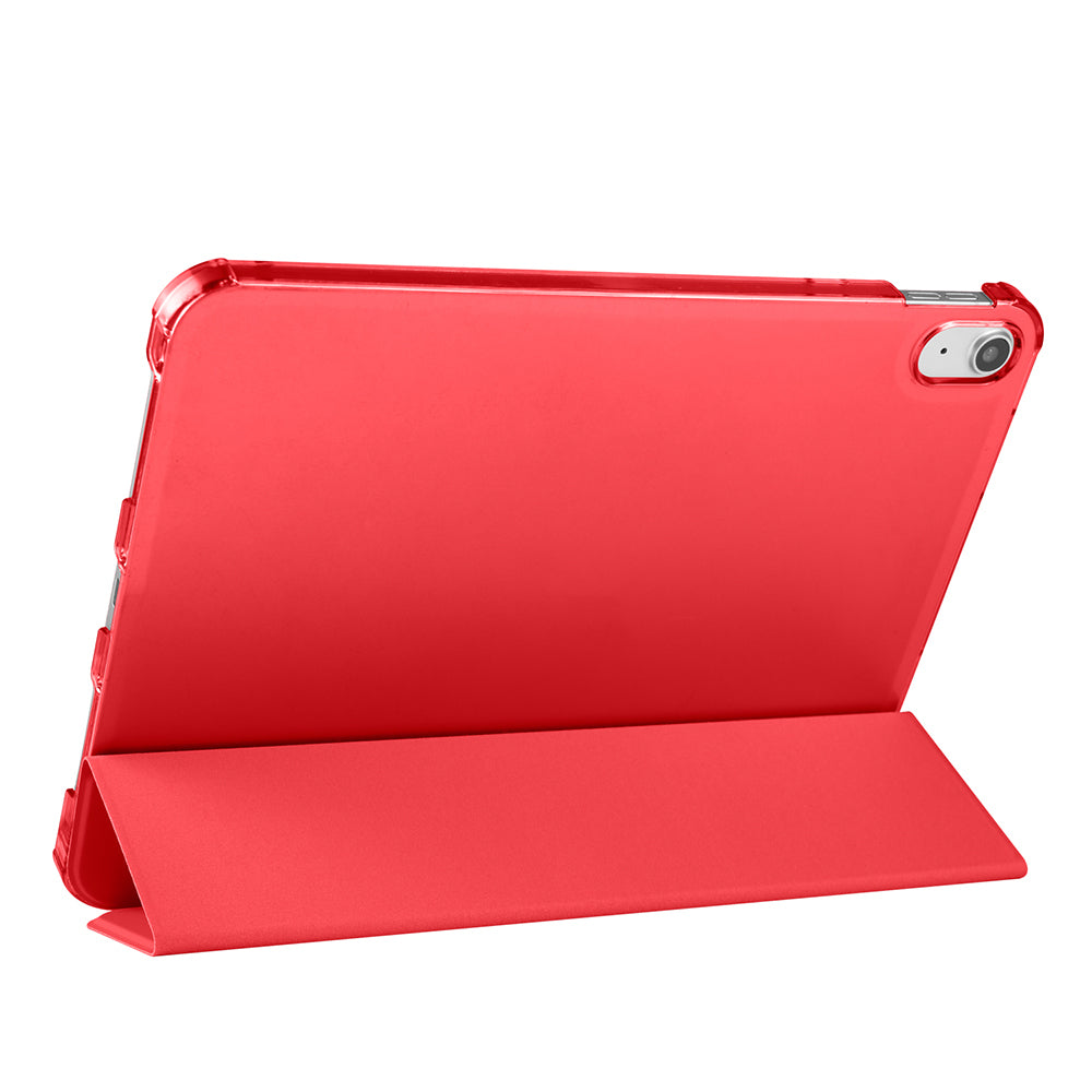 Apple iPad 11.Nesil 2025 Zore Smart Cover Kalem Bölmeli Standlı 1-1 Kılıf Rose Gold
