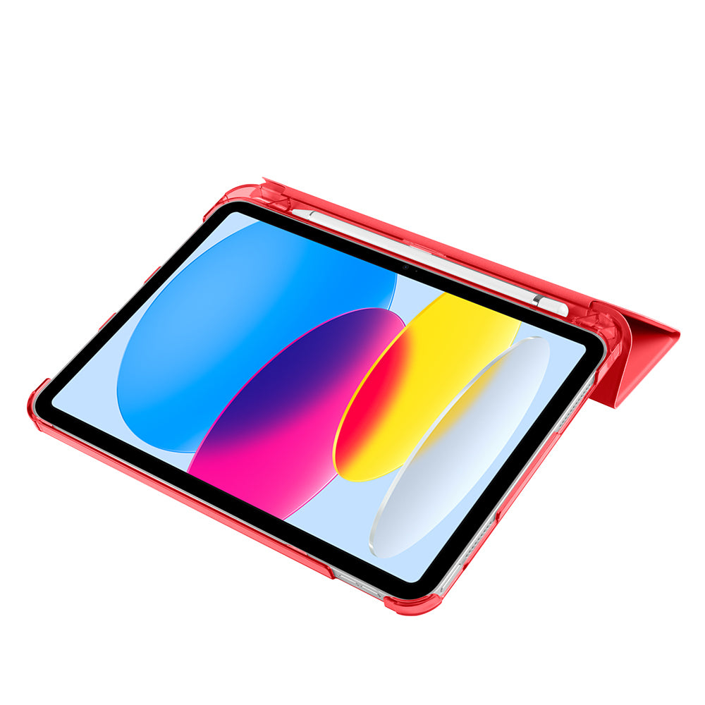 Apple iPad 11.Nesil 2025 Zore Smart Cover Kalem Bölmeli Standlı 1-1 Kılıf Siyah