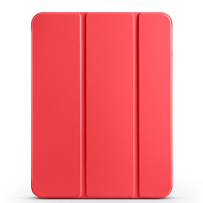 Apple iPad 11.Nesil 2025 Zore Smart Cover Kalem Bölmeli Standlı 1-1 Kılıf Kırmızı