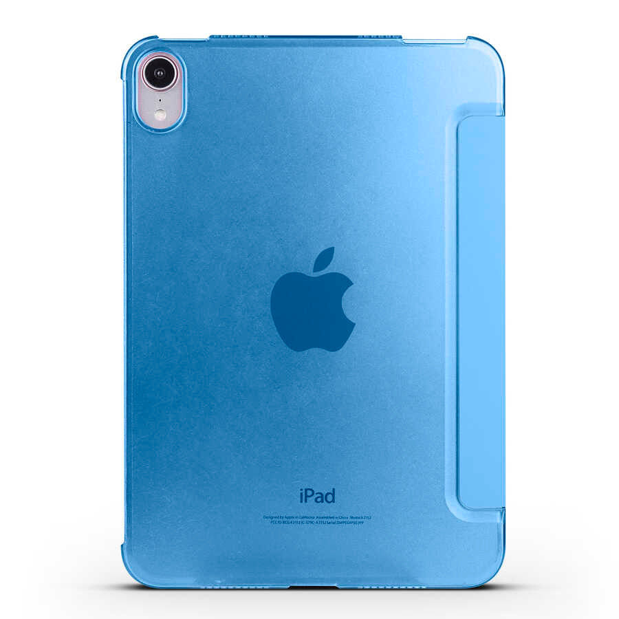 Apple iPad 11.Nesil 2025 Zore Smart Cover Standlı 1-1 Kılıf Mavi