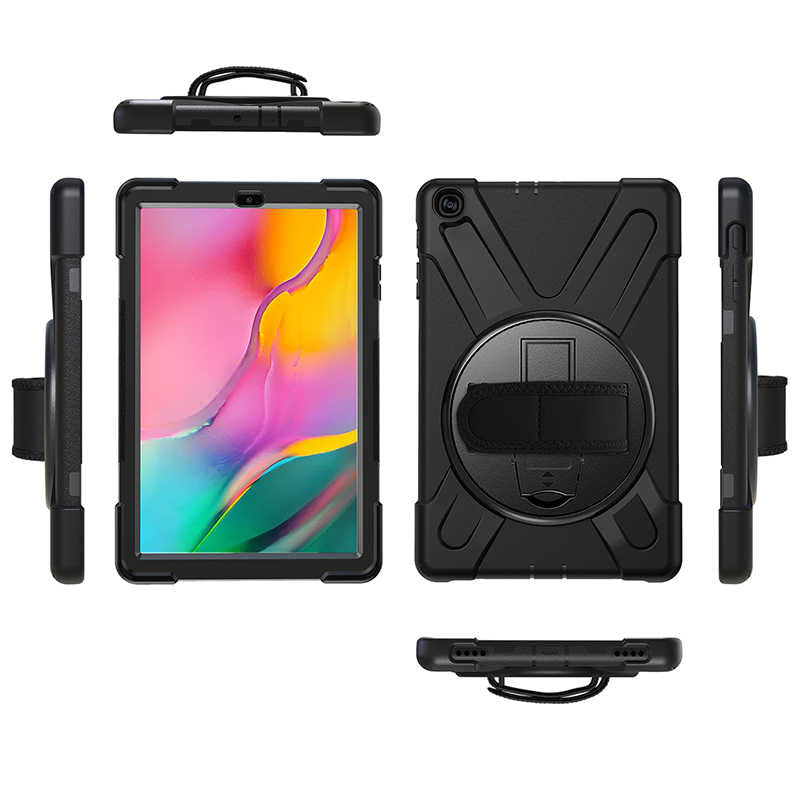 Apple iPad 2 3 4 Kılıf Zore Defender Tablet Silikon Siyah
