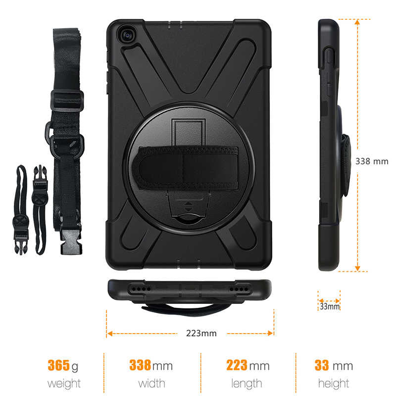 Apple iPad 2 3 4 Kılıf Zore Defender Tablet Silikon Siyah