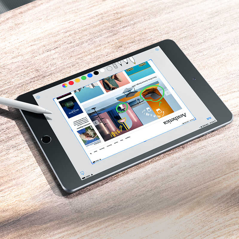 Apple iPad 6 Air 2 Zore Paper-Like Ekran Koruyucu Renksiz