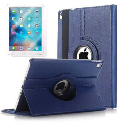 Apple iPad 9.7 2017 (5.Nesil) Zore Dönebilen Standlı Kılıf Mavi
