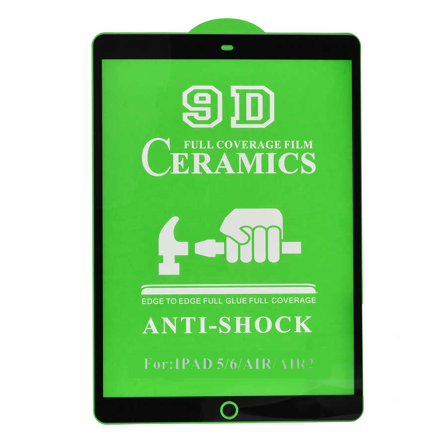 Apple iPad 9.7 2017 (5.Nesil) Zore Tablet Seramik Ekran Koruyucu Siyah