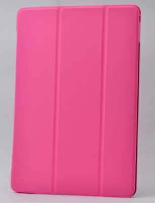 Apple iPad 9.7 2018 (6.Nesil) Zore Smart Cover Standlı 1-1 Kılıf Pembe Koyu