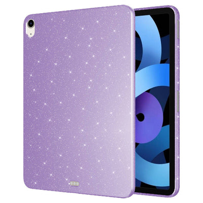 Apple iPad Air 10.9 2020 (4 Nesil) Simli Parlak Görünümlü Zore Tablet Koton Kılıf Derin Mor