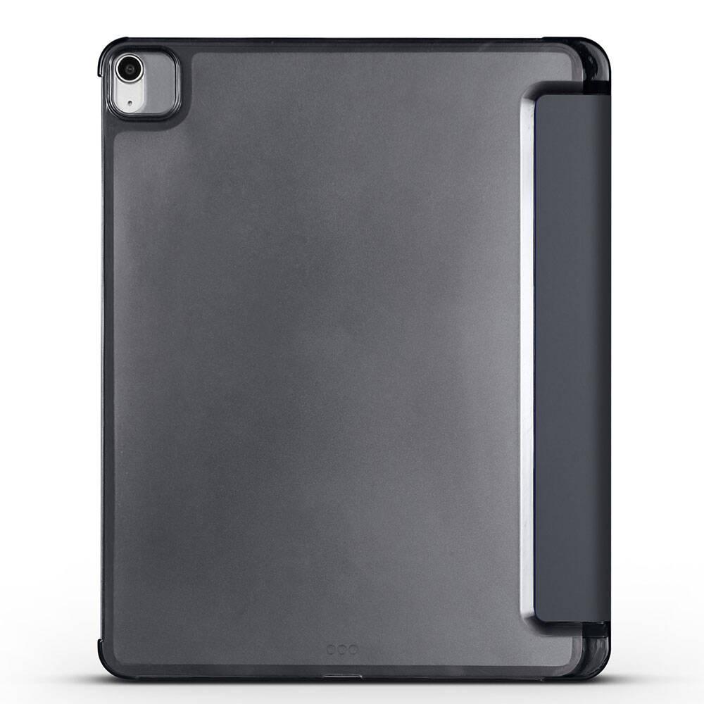 Apple iPad Air 10.9 2020 (4.Nesil) Zore Smart Cover Kalem Bölmeli Standlı 1-1 Kılıf Pembe Koyu