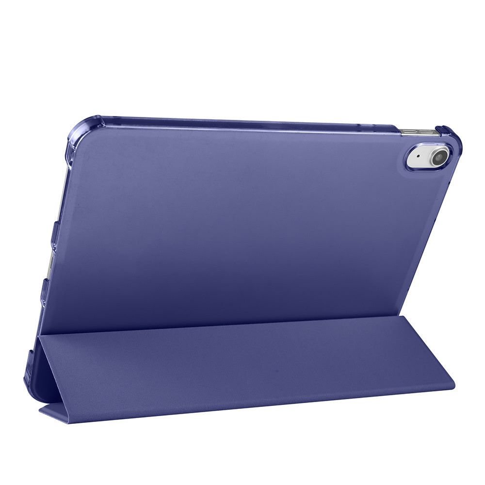 Apple iPad Air 10.9 2022 (10.Nesil) Zore Smart Cover Kalem Bölmeli Standlı 1-1 Kılıf Koyu Pembe