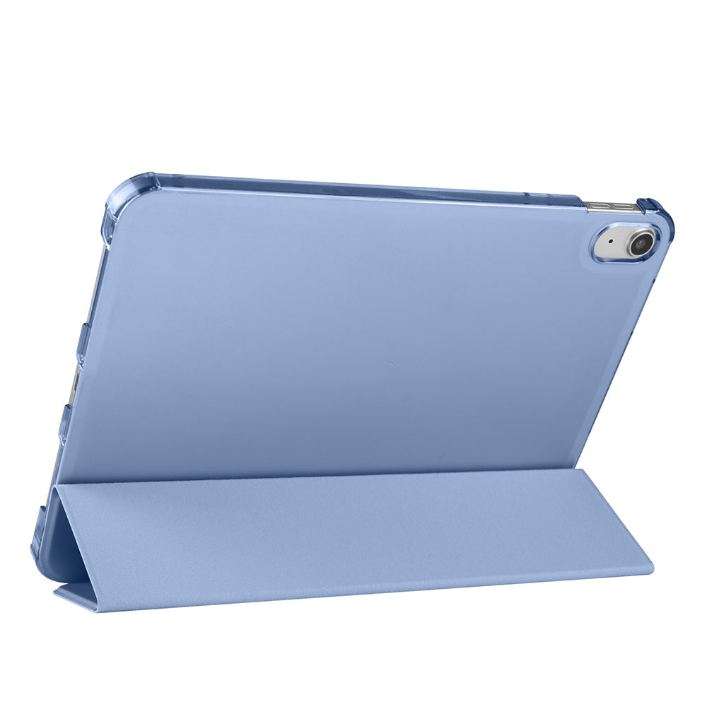 Apple iPad Air 10.9 2022 (10.Nesil) Zore Smart Cover Kalem Bölmeli Standlı 1-1 Kılıf Lila