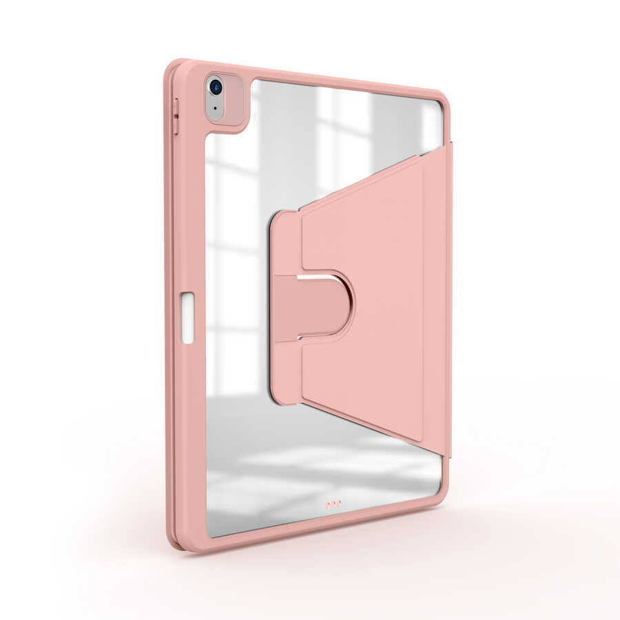 Apple iPad Air 11 2024 Kılıf Zore Nayn Dönebilen Standlı Kılıf Siyah