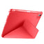 Apple iPad Air 11 2024 Kılıf Zore Tri Folding Kalem Bölmeli Standlı Kılıf Kırmızı