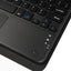 Apple iPad Air 11 2024 Zore Border Keyboard Bluetooh Bağlantılı Standlı Klavyeli Tablet Kılıfı Siyah